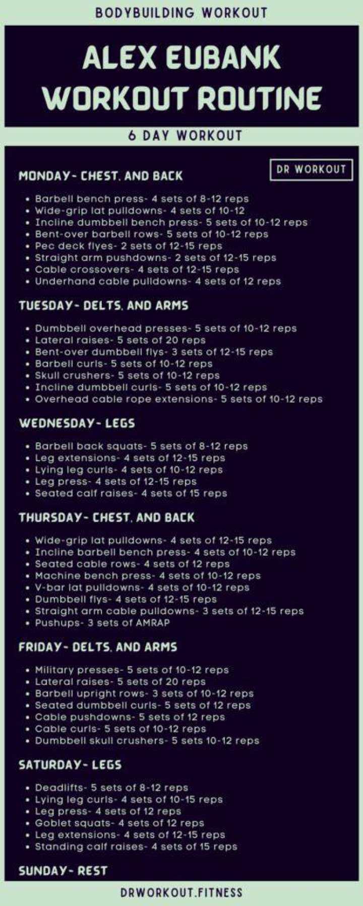 Alex Eubank Workout Routine & Diet Plan (Updated April 2023)