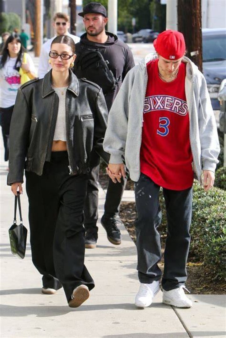 Hailey Bieber Wears 100 Adidas Samba Sneakers and Prada Leather in LA