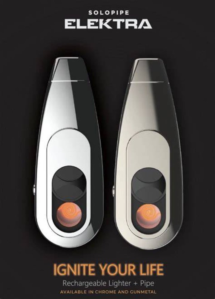 Solopipe // Elektra (Chrome) Solopipe Luxe Lighter & Pipe Touch of