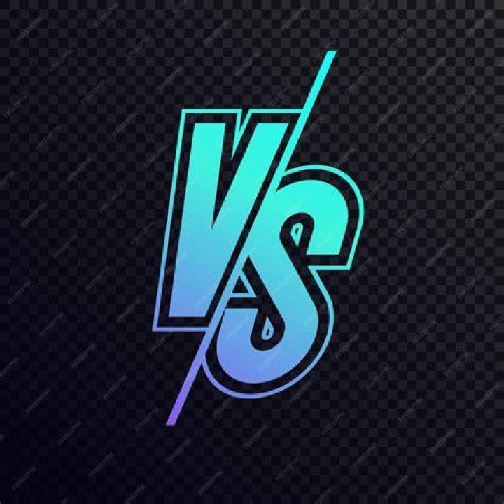 Versus sign gradient style with crack isolated Vector Image
